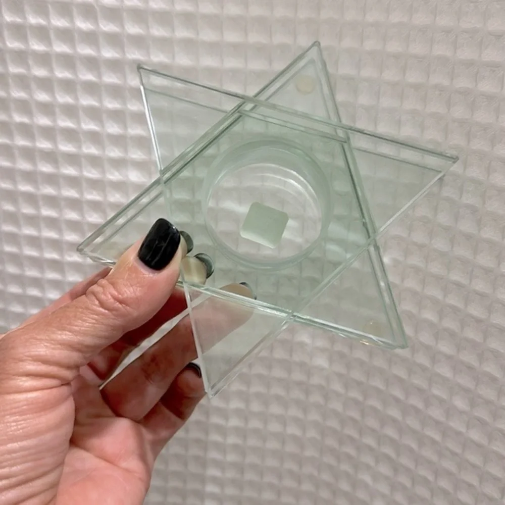 PartyLite Stratus Star Glass Tealight Holder - Picture 6 of 10